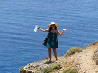Emily on Trail by Sea