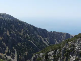 Canyon Leading to Sea in Crete