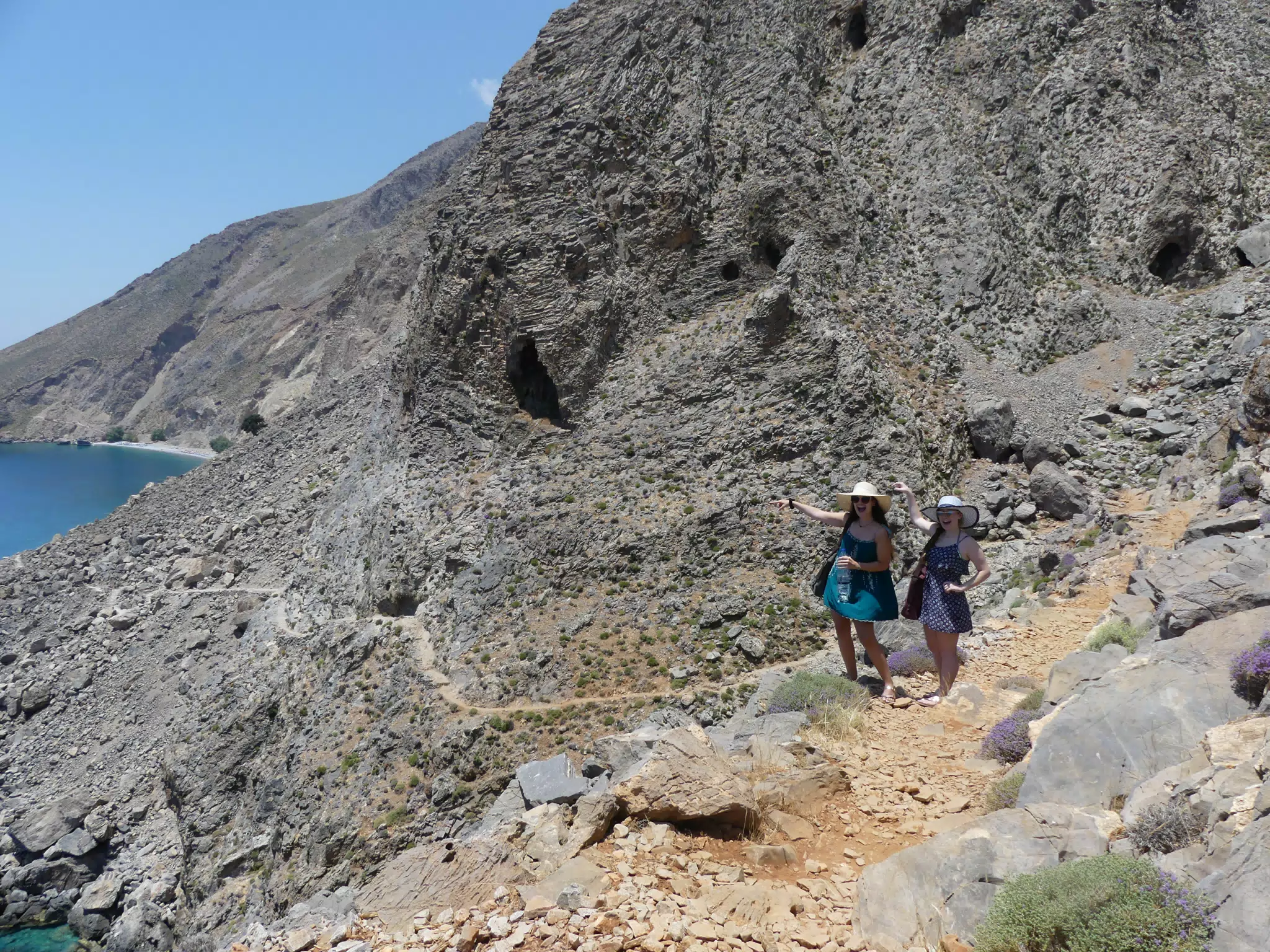 Girls on the Glyka Nera Trail