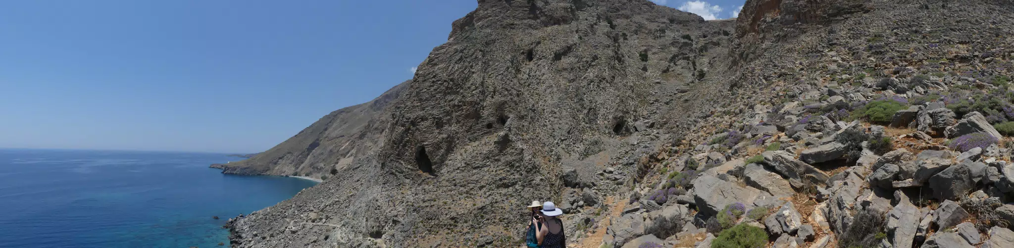 Panorama of Girls on Glyka Nera Trail