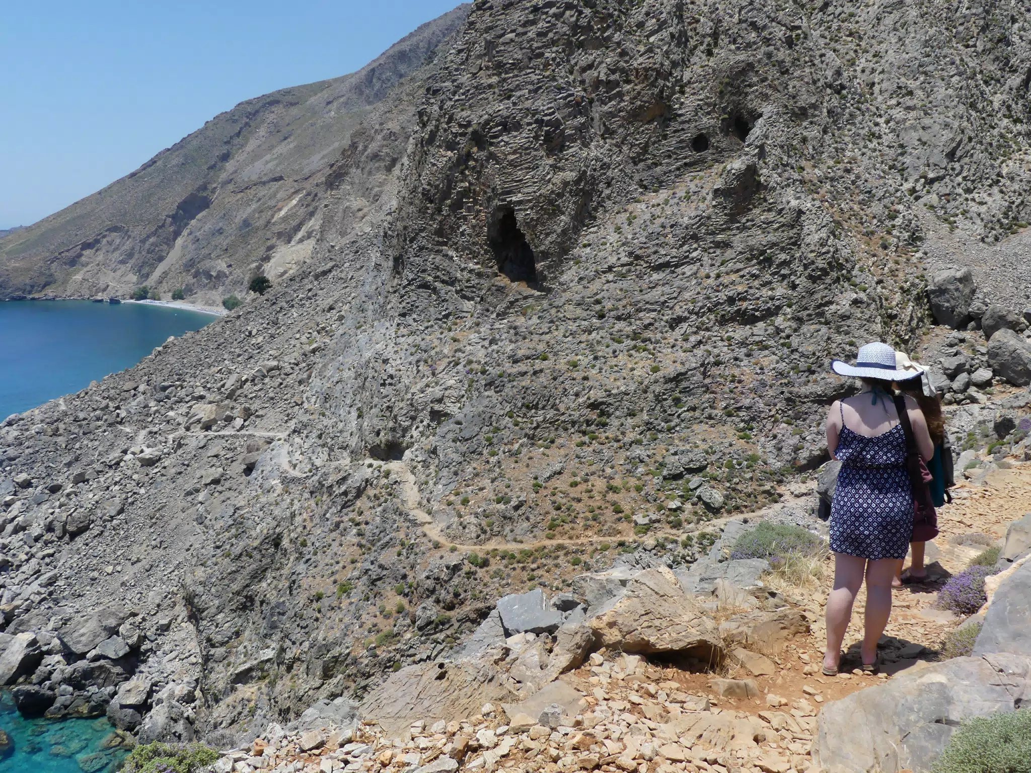 Girls on Glyka Nera Trail