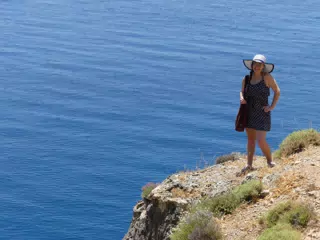 Madeline Posing by the Sea