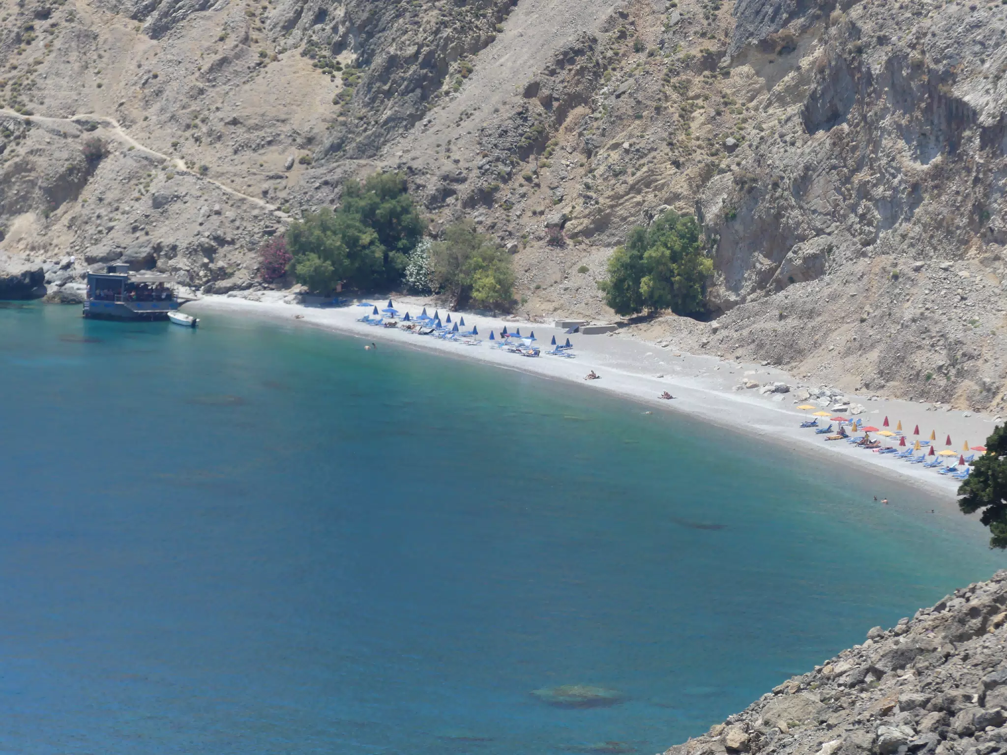 Glyka Nera Beach from Trail