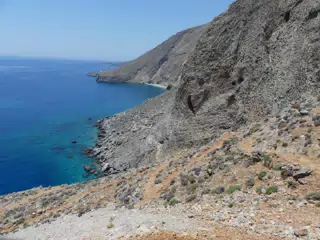 Beginning of the Eastern Glyka Nera Trail