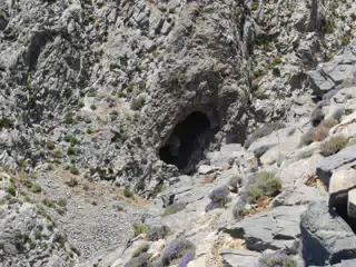 Cave on Glyka Nera Trail