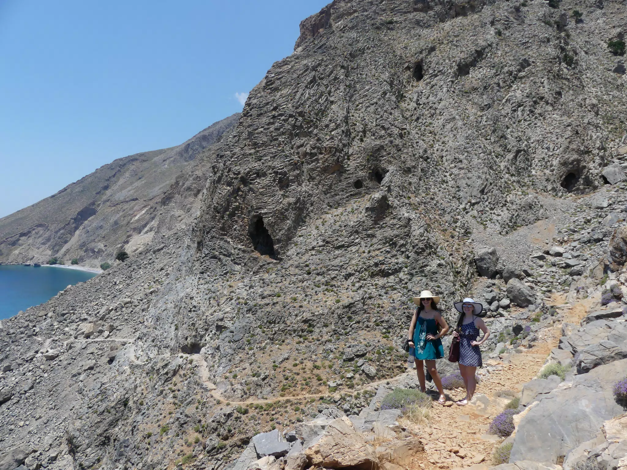 Emily & Madeline on the Glyka Nera Trail