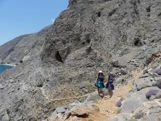 Girls on the Glyka Nera Trail