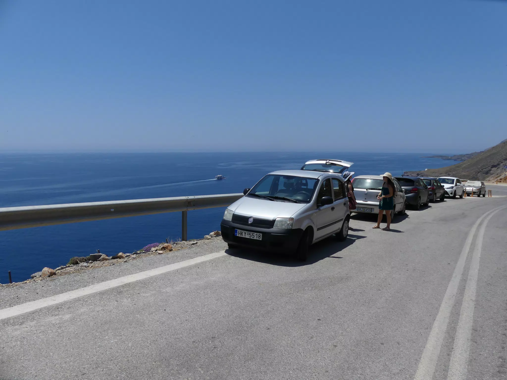 Car Parked Near Sweet Water Beach Trailhead