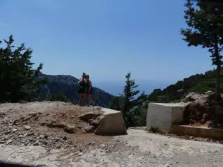 Girls by Canyon on Crete