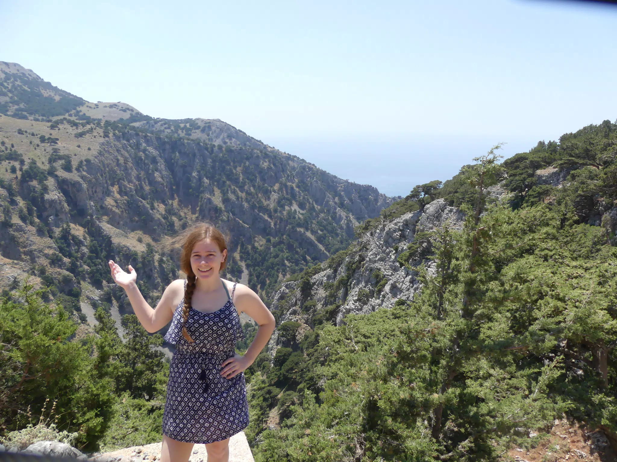 Madeline Posing by Gorge