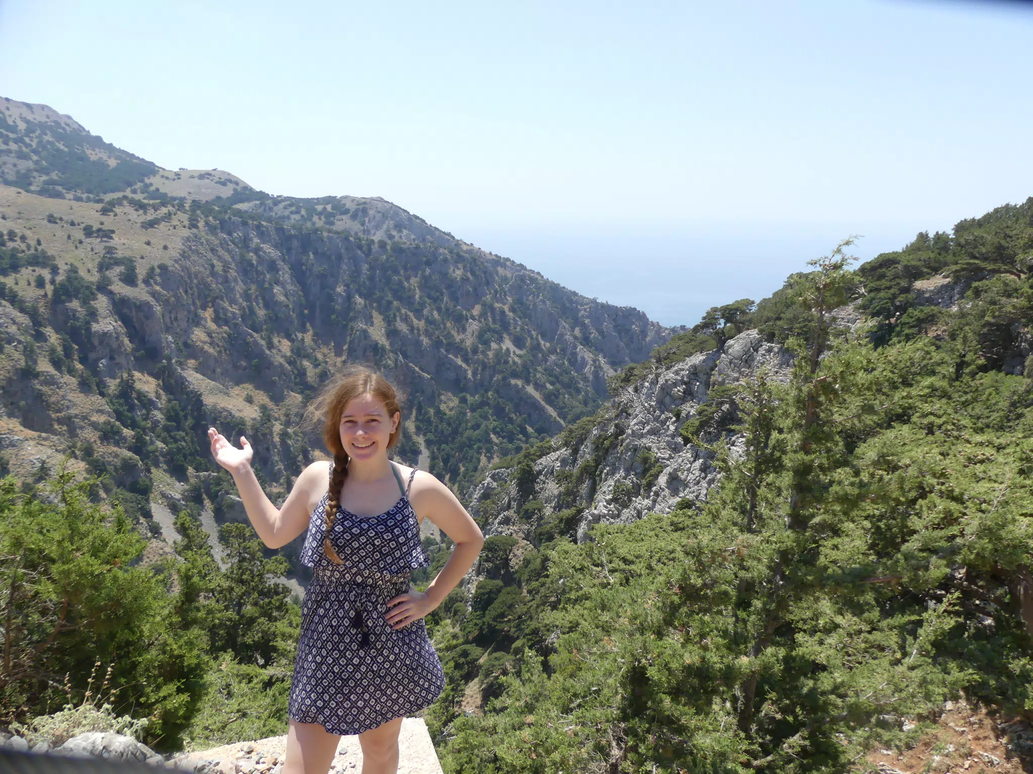 Teen at Greek Gorge