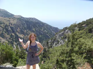 Teen at Greek Gorge