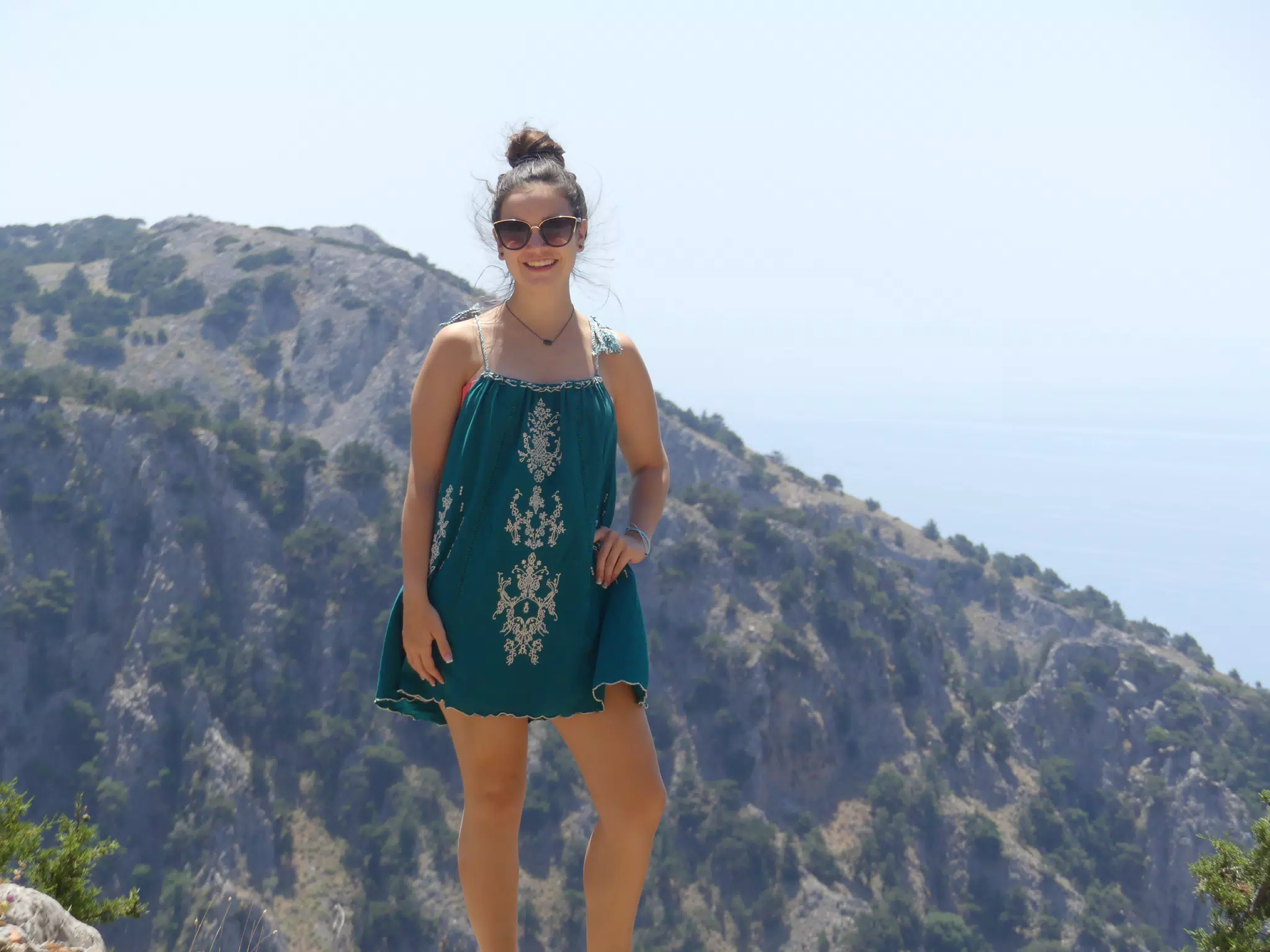 Emily Posing on Crete