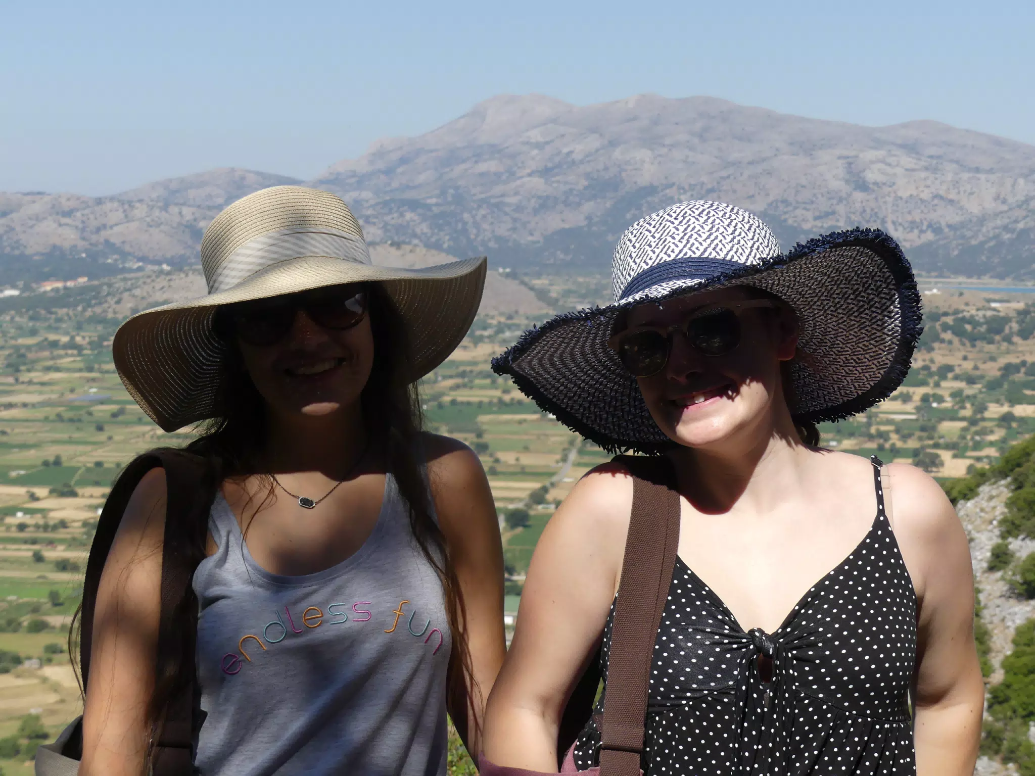 Girls Above Lasithi Plateau