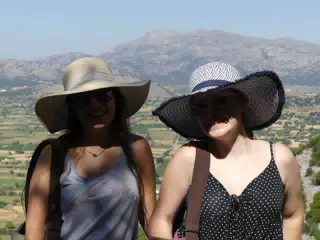 Girls Above Lasithi Plateau