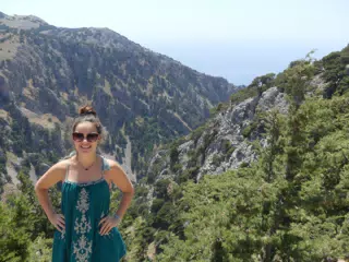 Girl Posing on Crete