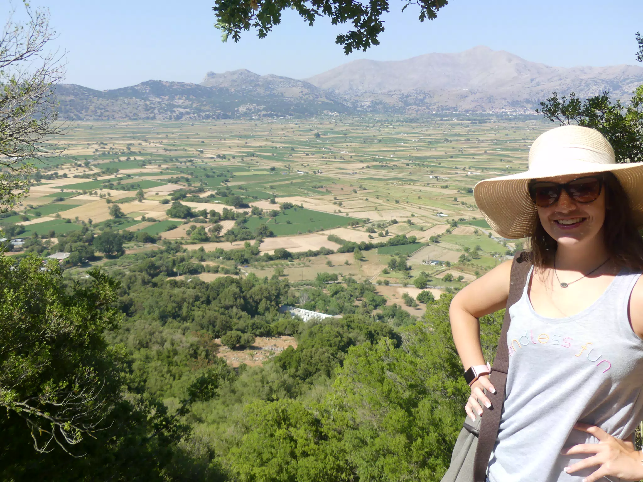 Emily Before the Lasithi Plateau