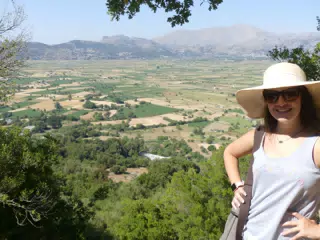 Emily Before the Lasithi Plateau