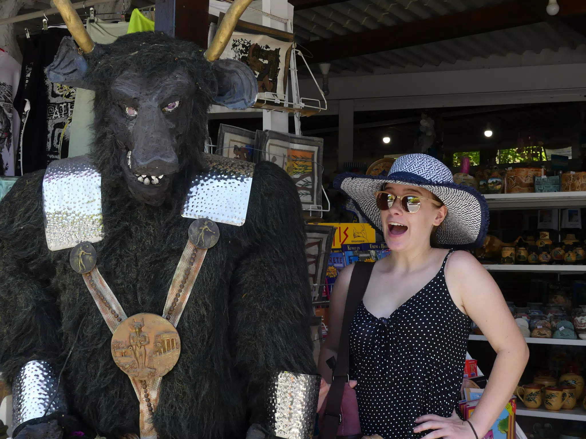 Madeline with the Minotaur Near Knossos