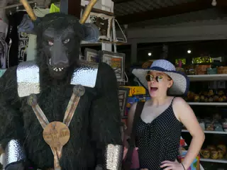 Madeline with the Minotaur Near Knossos