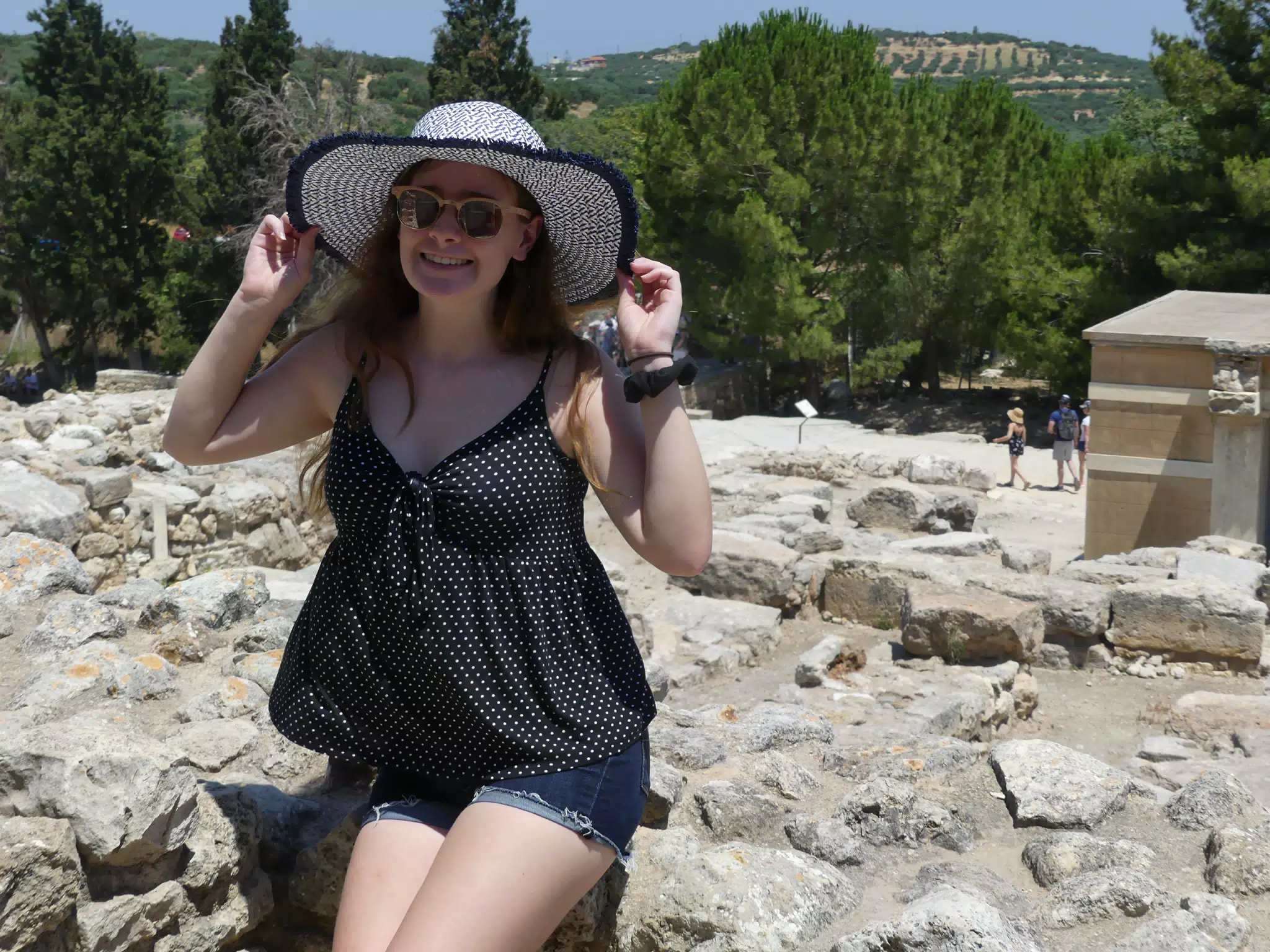 Madeline at the Ruins of Knossos
