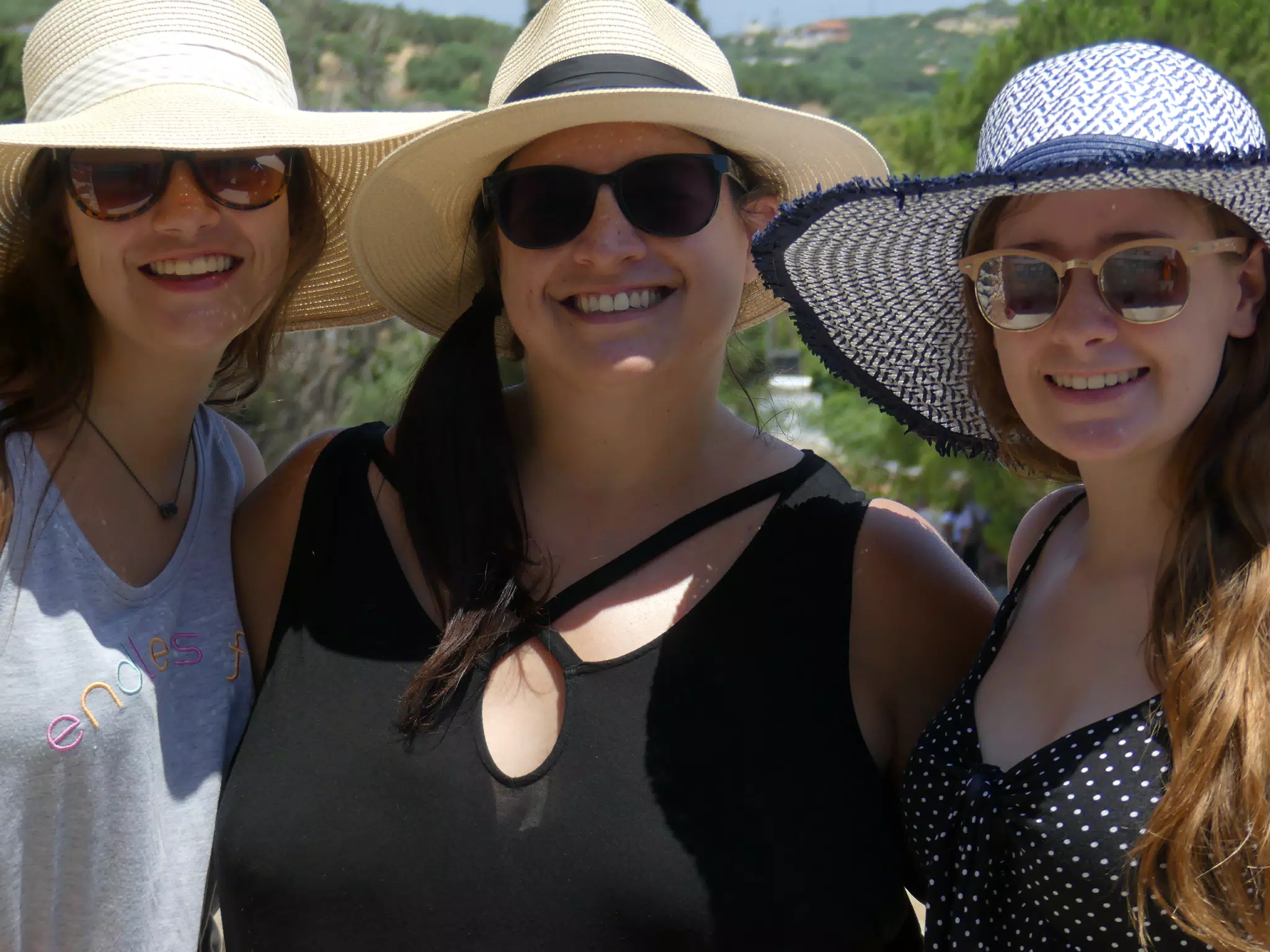 Emily, Dominica, and Madeline at the Ruins of Knossos