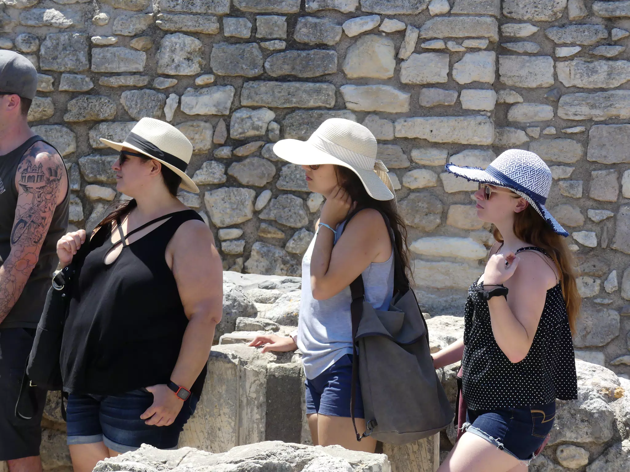 Dominica, Emily & Madeline at Knossos