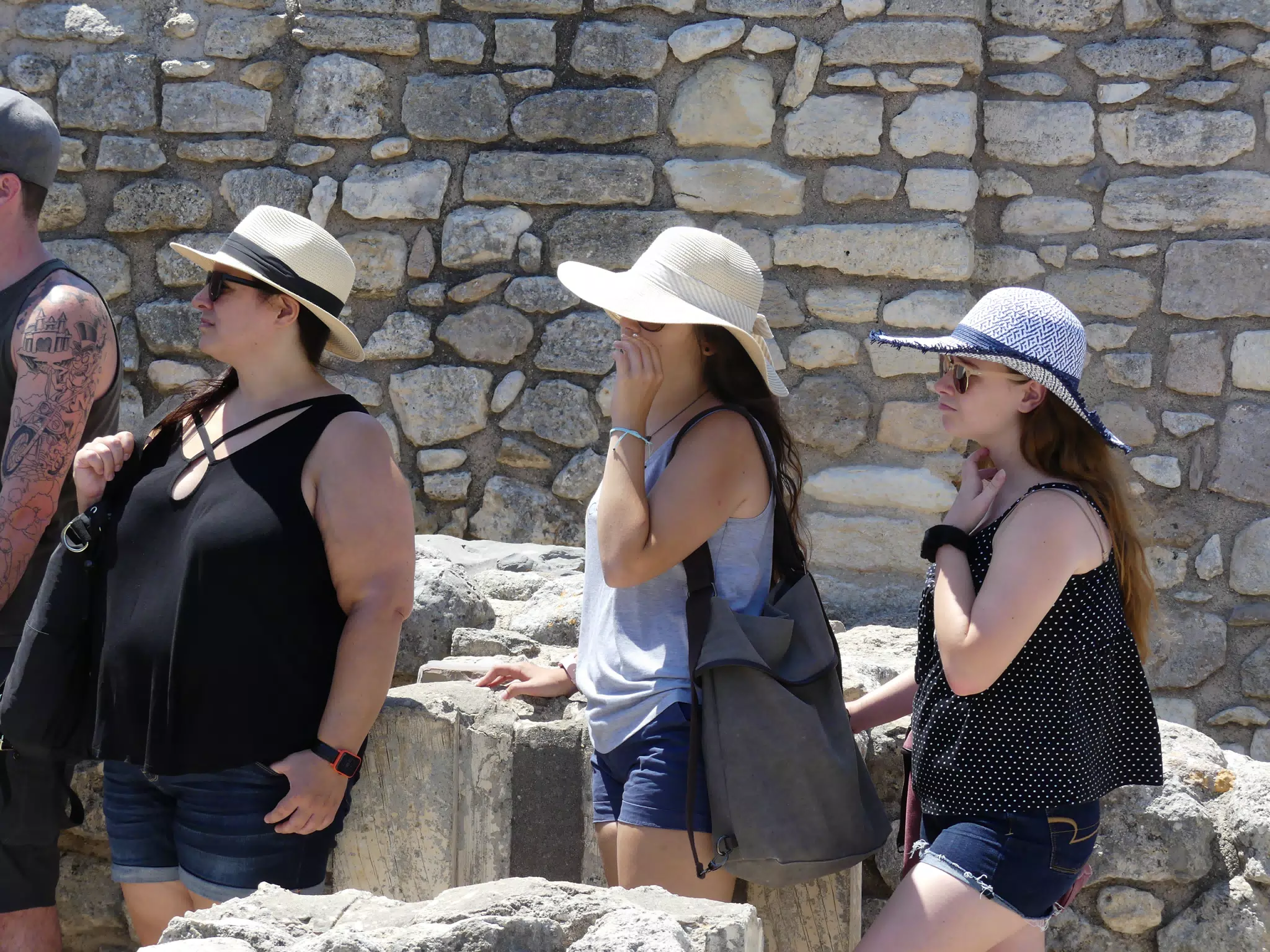 Dominica, Emily & Madeline at Knossos