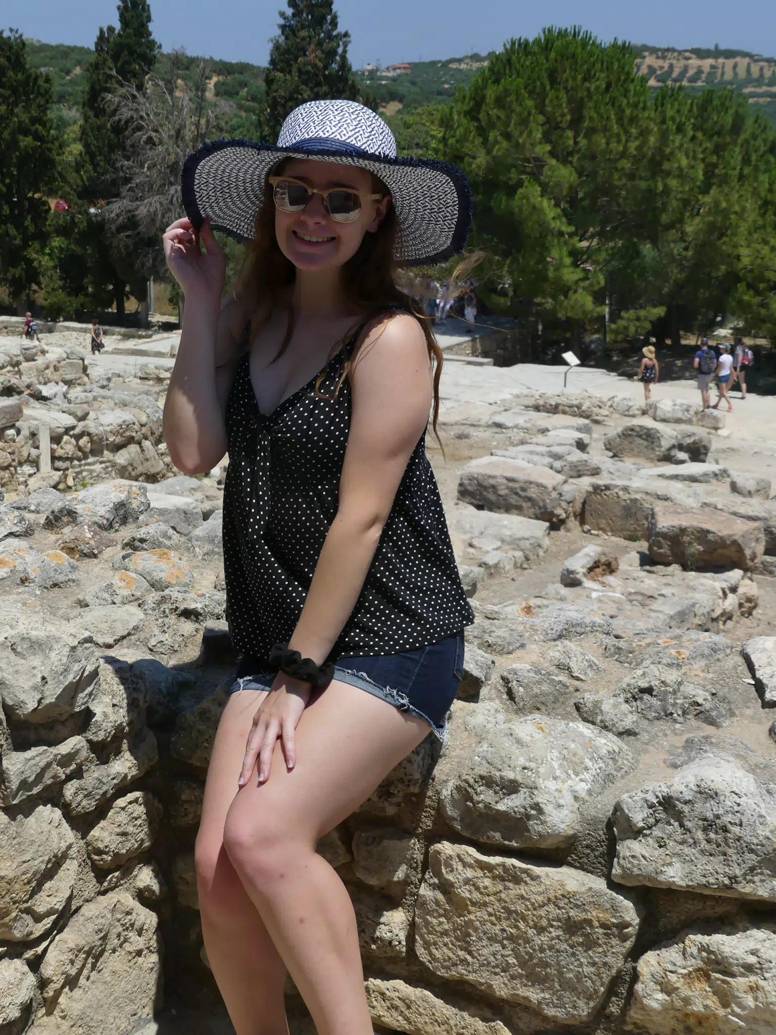 Madeline at the Ruins of Knossos
