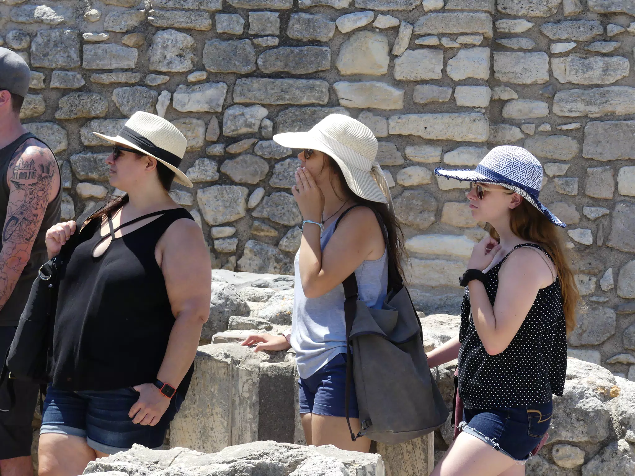 Dominica, Emily & Madeline in Knossos