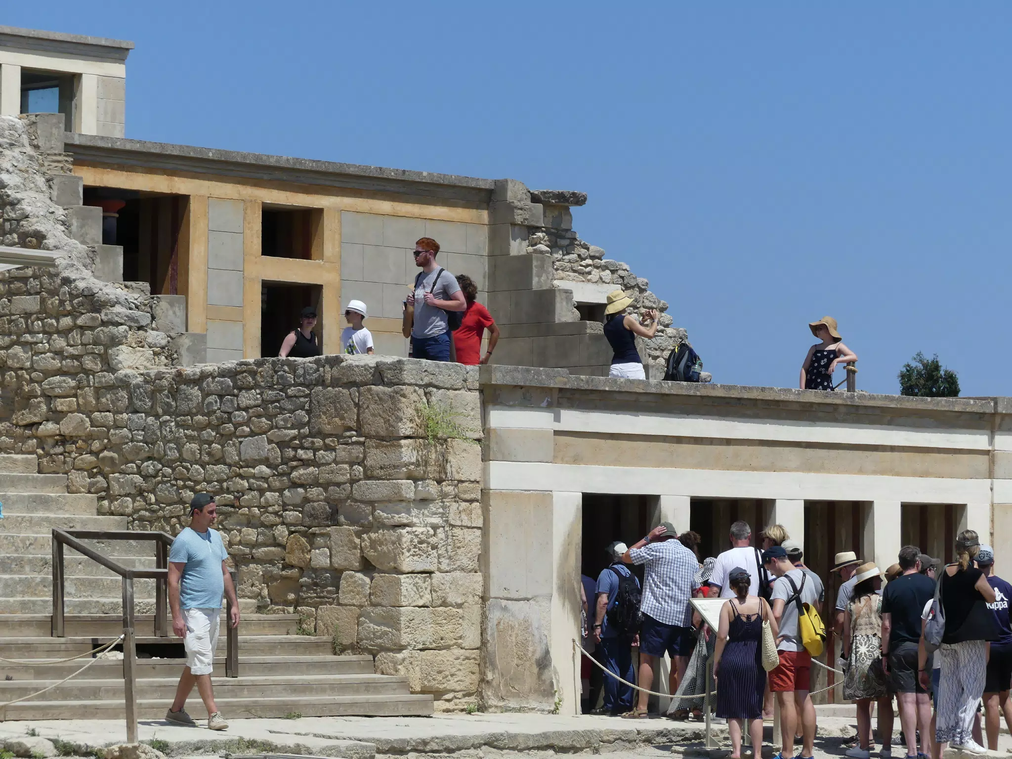 Crowds at Knossos
