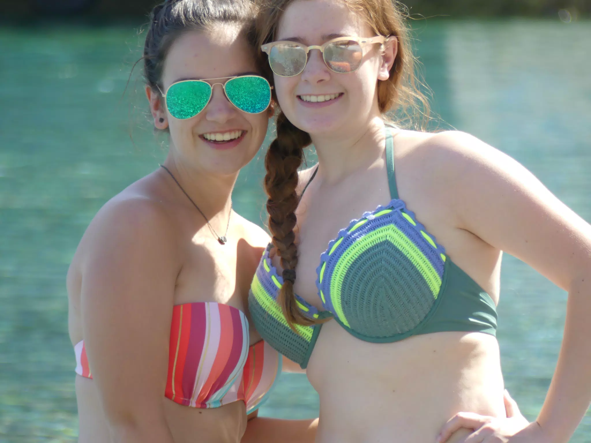 Emily and Madeline at Glyka Nera Sweetwater Beach