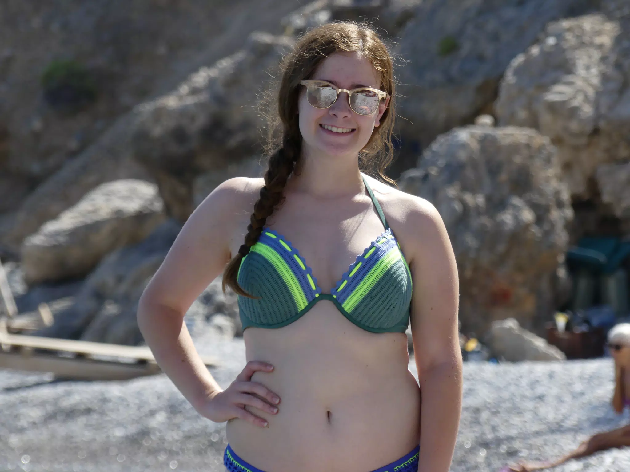 Madeline on Glyka Nera Beach