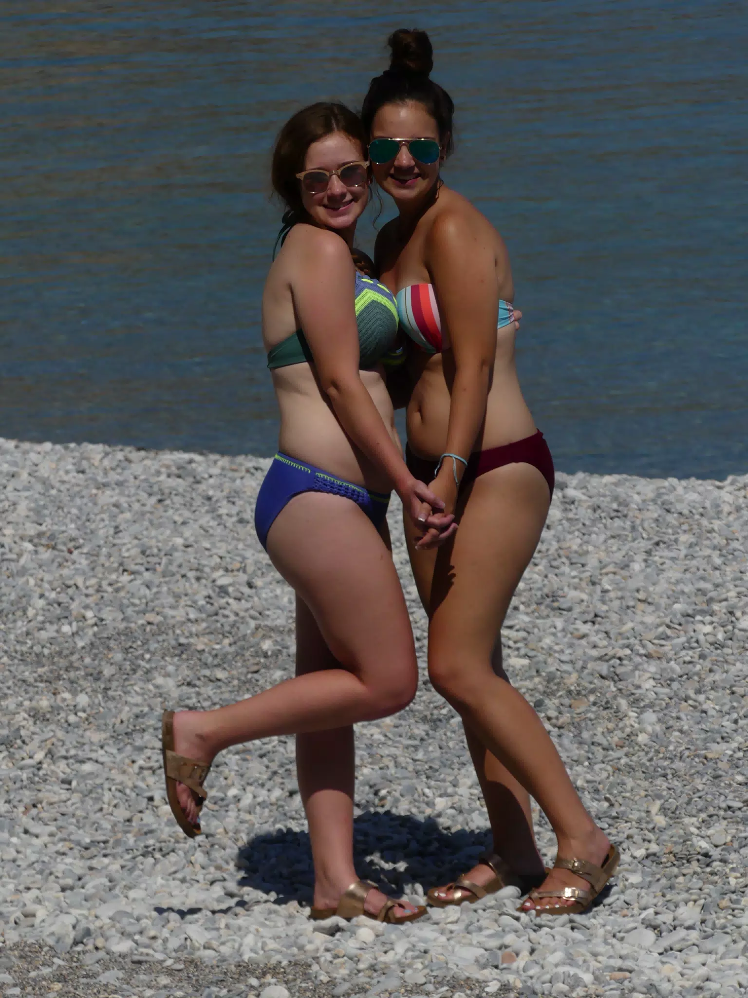 Madeline and Emily on the Beach