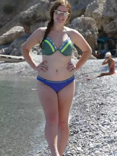 Madeline on Glyka Nera Beach