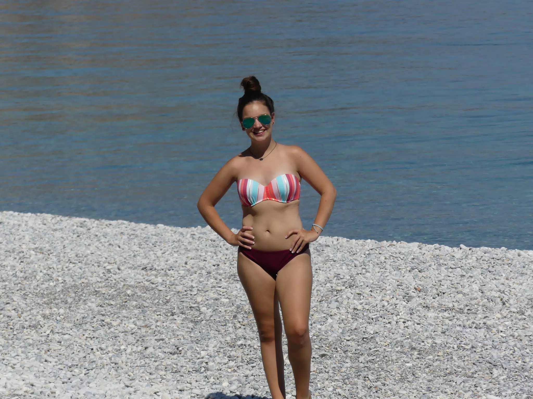 Emily on Glyka Nera Beach