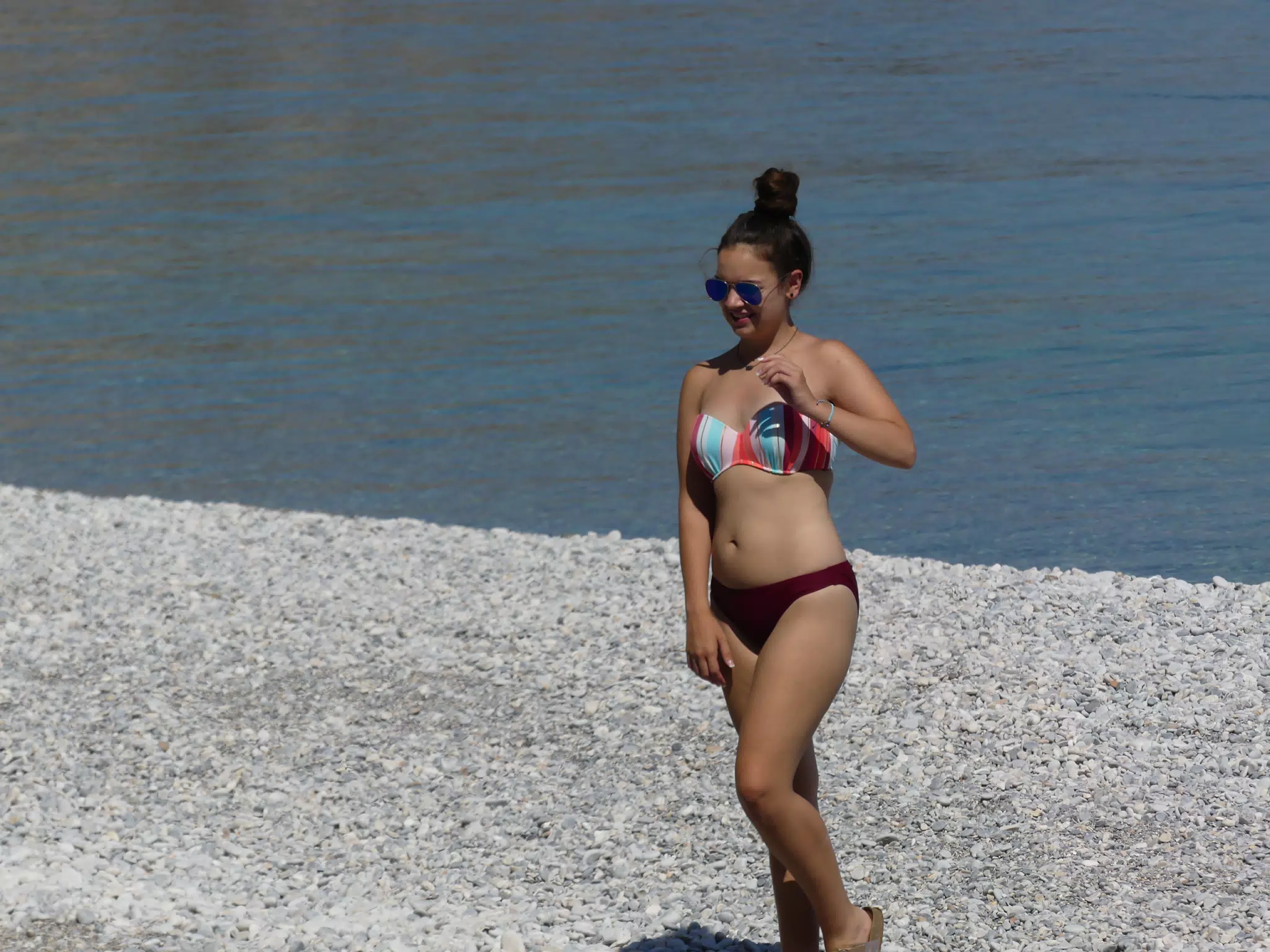 Emily on Glyka Nera Beach