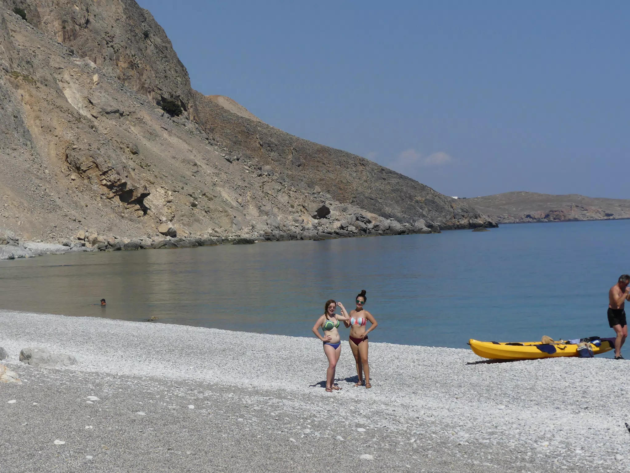 The Girls on Glyka Nera Beach