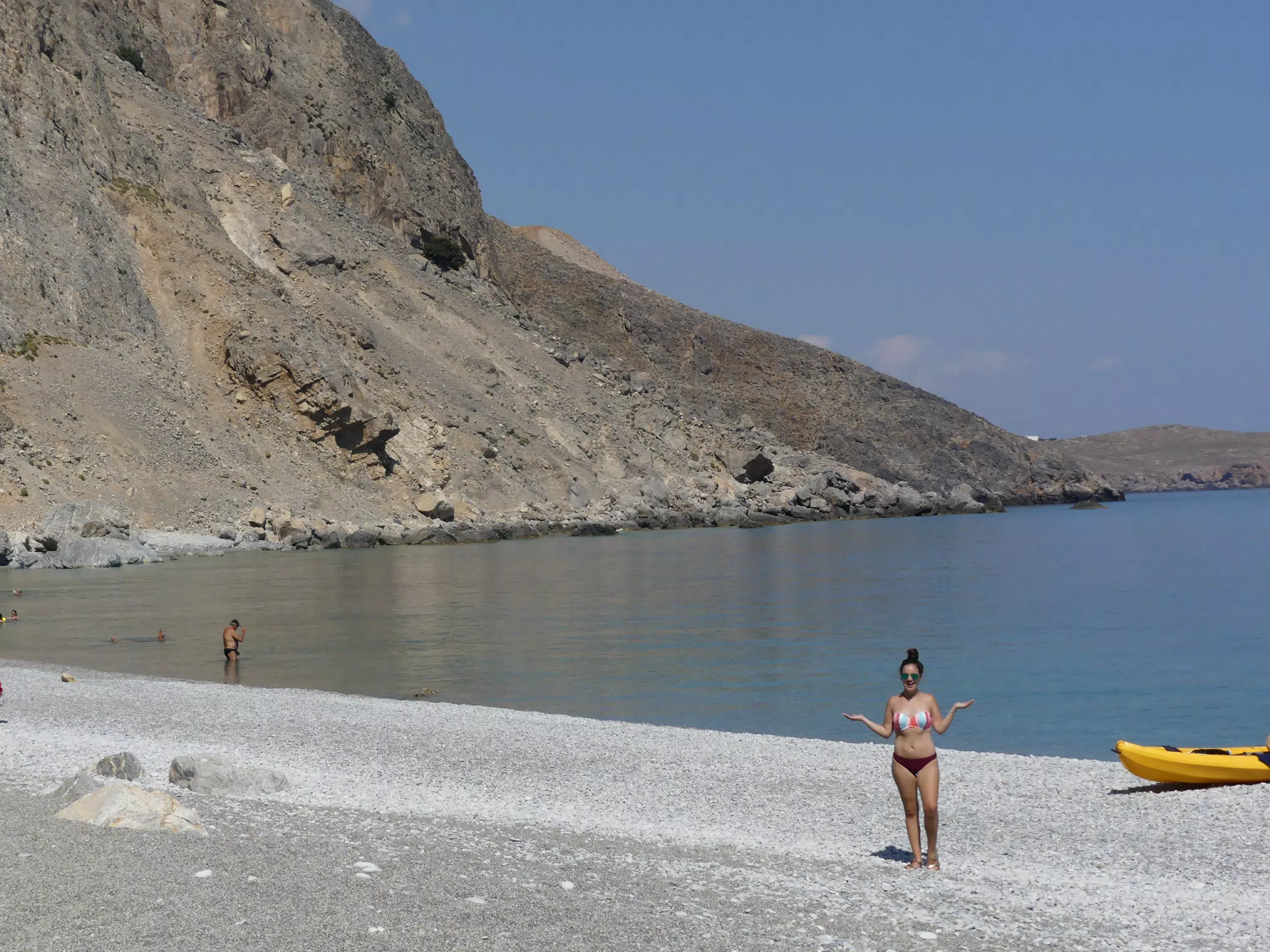 Emily on Glyka Nera Beach