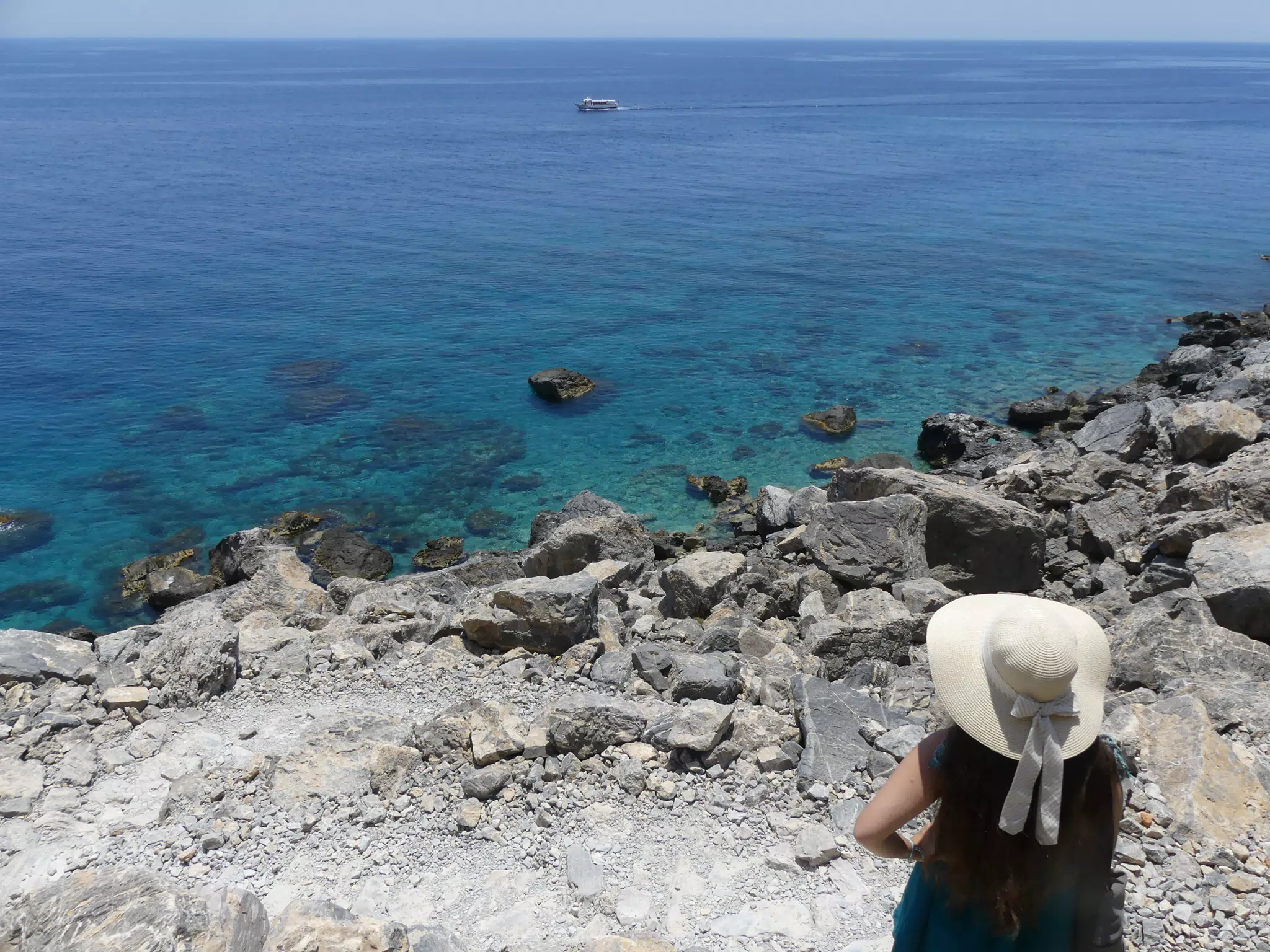 Emily Looking Out to Sea in Hat