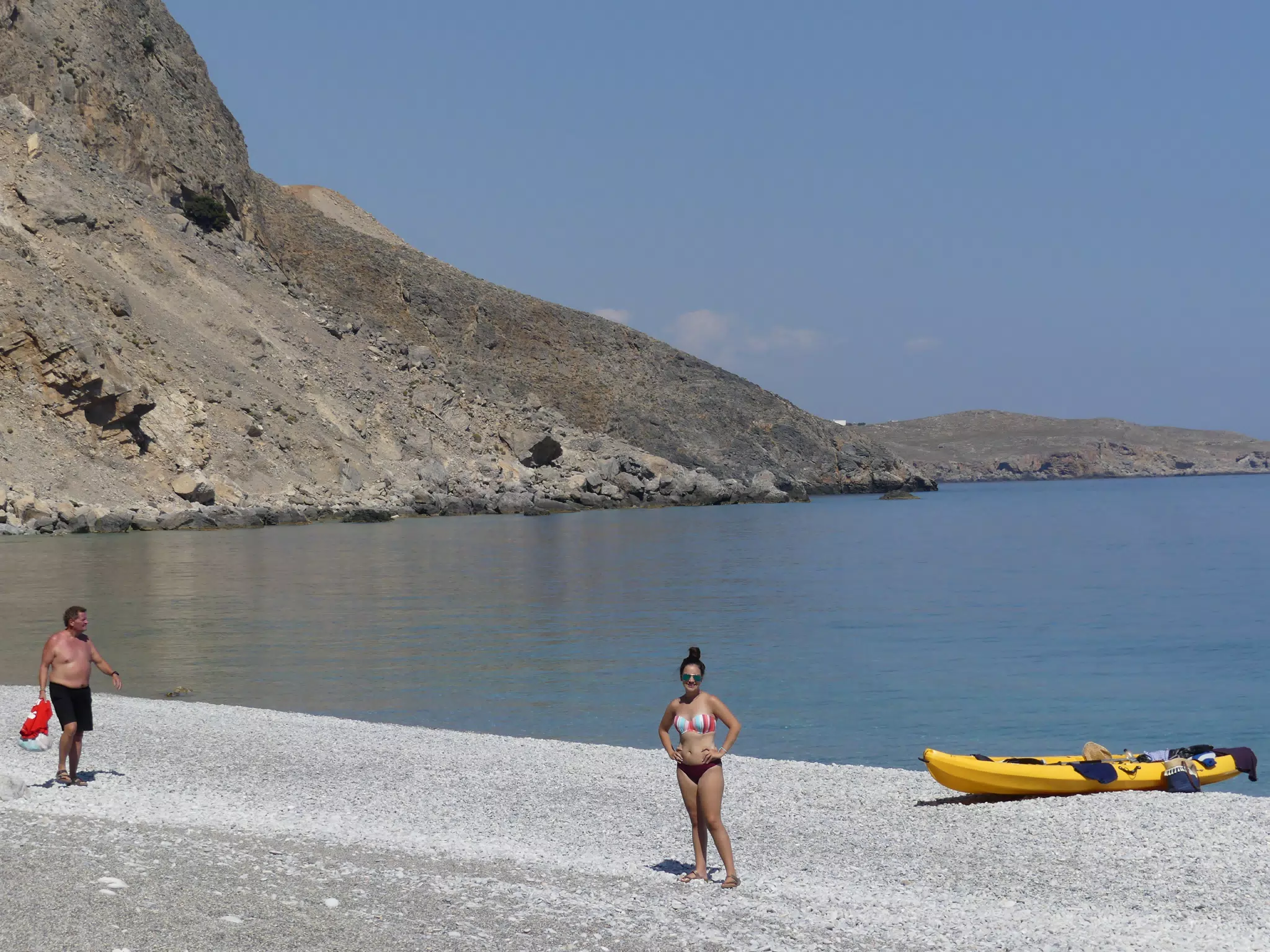Emily on Glyka Nera Beach