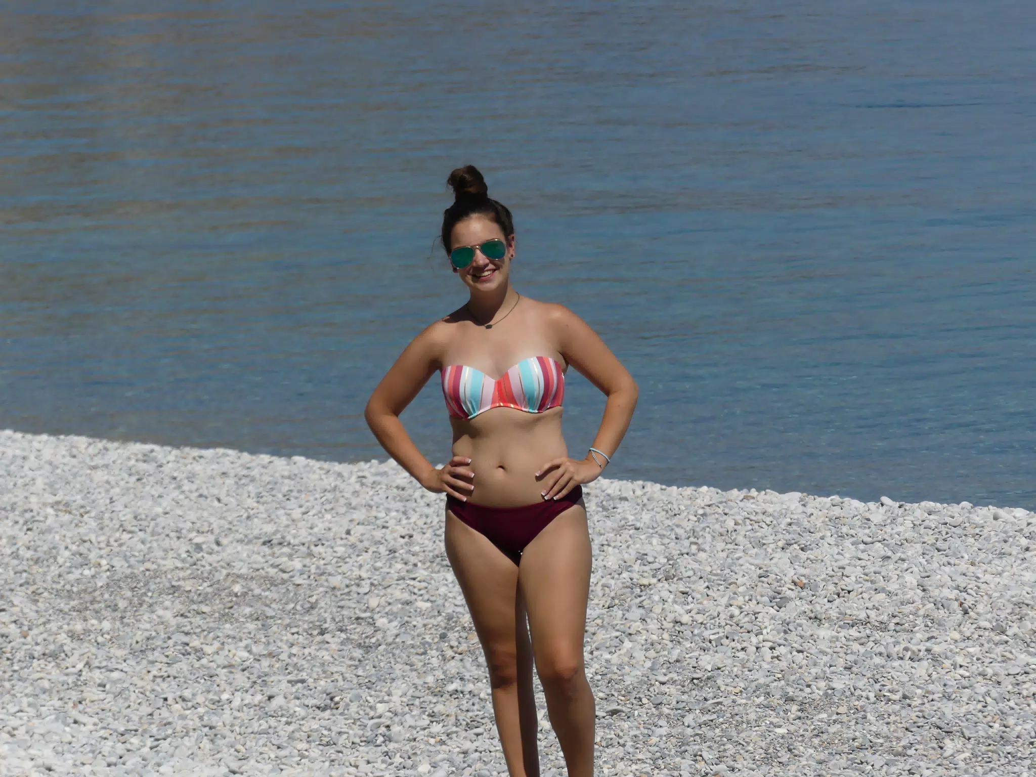 Emily on Glyka Nera Beach