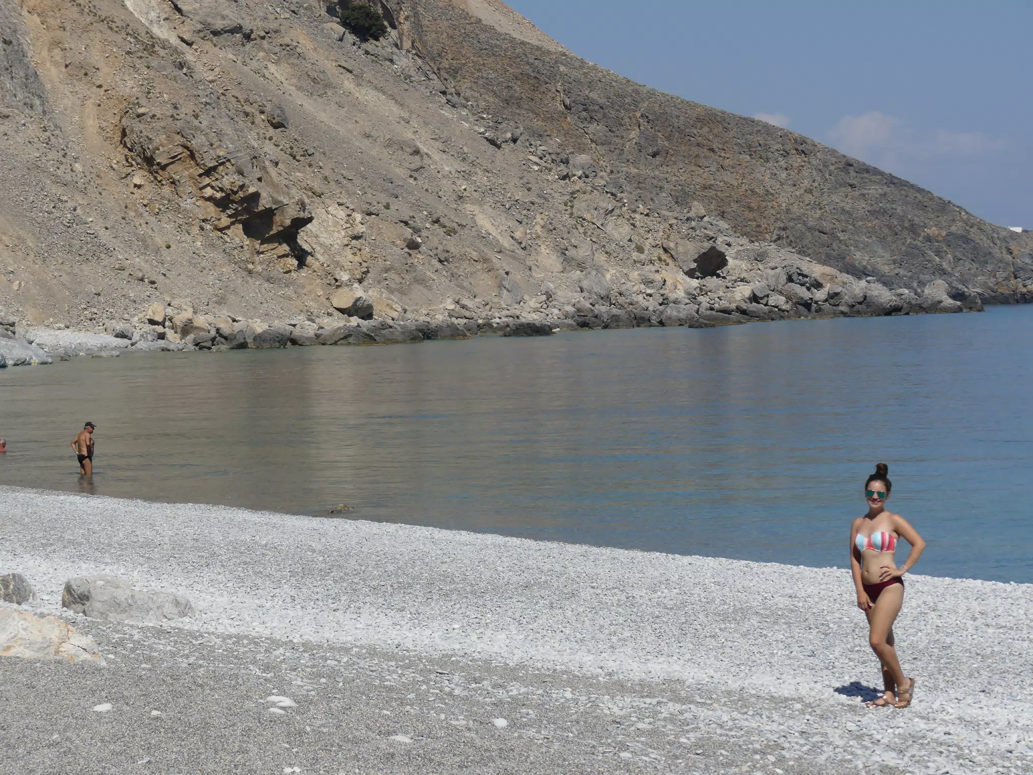 Emily on Glyka Nera Beach