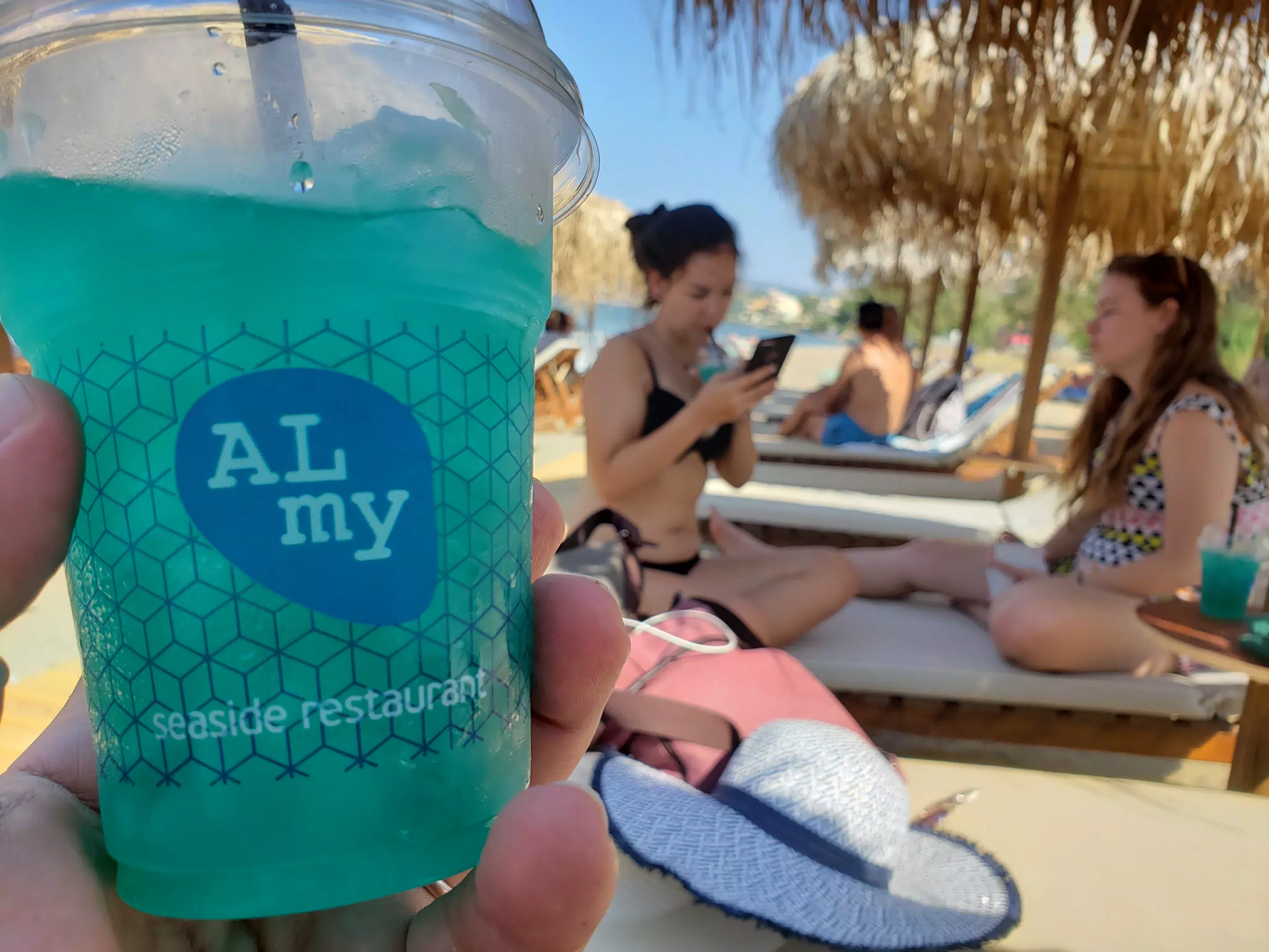 Cocktail from ALmy Seaside on Kolatsos Beach, Crete