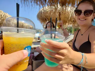 Cheers on Kolatsos Beach
