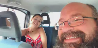 Drunk Emily in the Fiat Panda Heading to the Cretan Corner