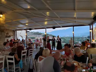 Folk Dancing at the Cretan Corner in Aptera