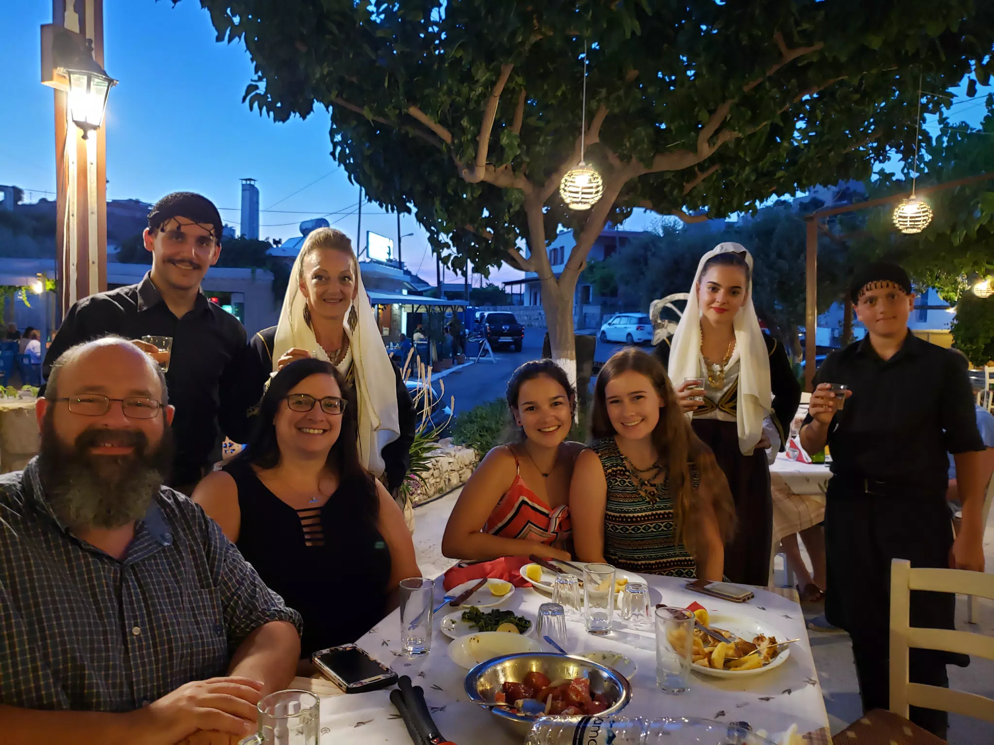 Family Portrain at the Cretan Corner in Aptera