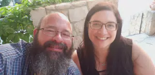 Scott & Dominica at the Cretan Corner in Aptera