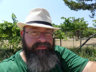Scott on the Beach with Fedora Hat